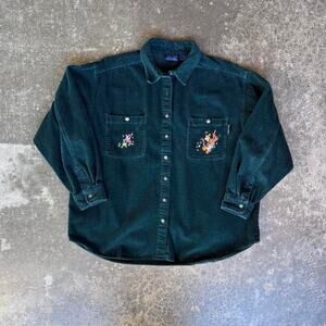 Vintage Pooh green corduroy jacket